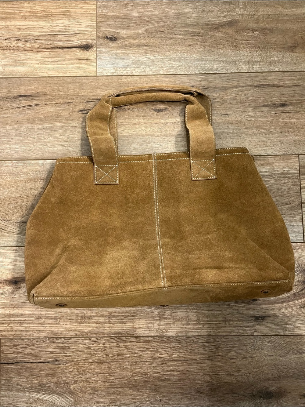 Eddie Bauer Suede Tote in Camel